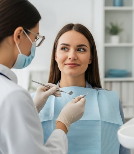 Women getting tooth pain treatment - Emergency dentist Horsham